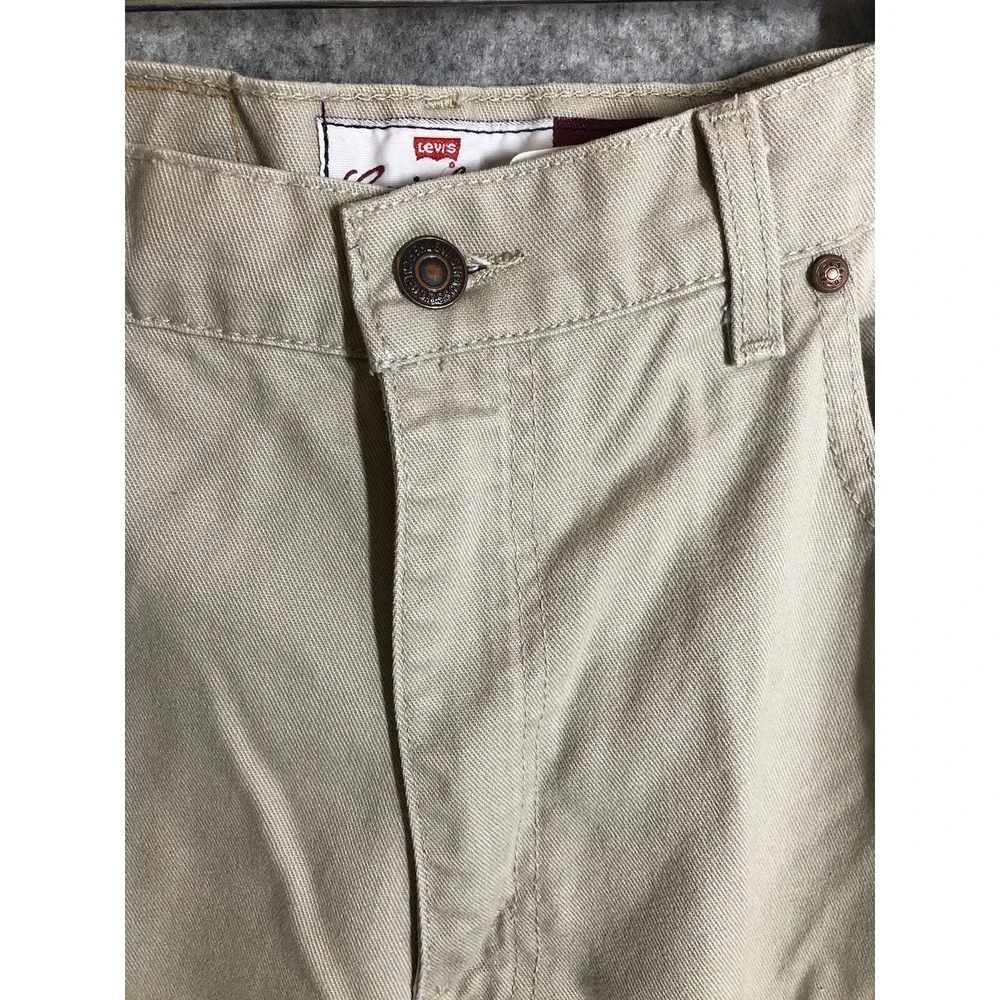 Vintage Levis Jeans Men 36x30 Tan Loose Fit 545 90s Y2K Made in USA